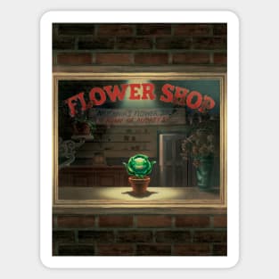 Little Shop of Horrors Flower Shop Complete Wall Poster Sticker